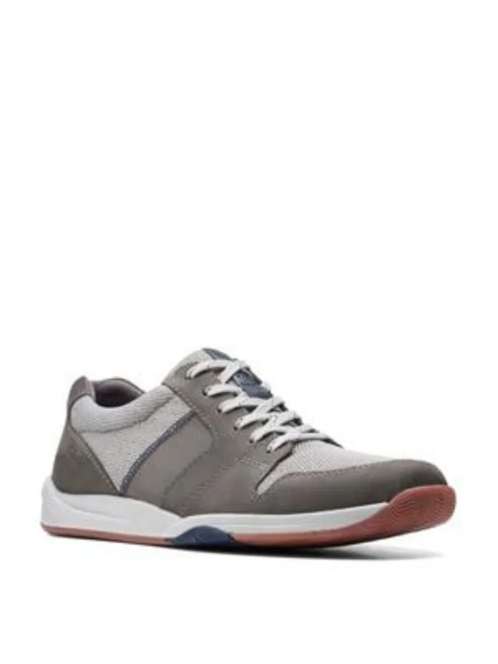 **SALE** Clark's Men's Langton Lace Sneaker, Grey Combi Nubuck 2127